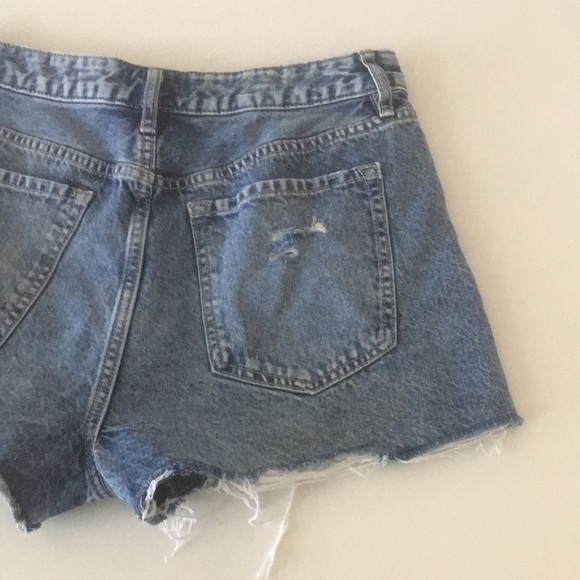 Forever 21 Jean Shorts Retro High Rise Blue 28 - Picture 10 of 13
